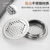 Rejilla de ventilación de gas redonda de 50 mm para puertas de gabinetes de cocina con orificios de ventilación, malla de disipación de calor y ventilación, cubierta decorativa para zapatero