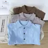 Suéter cárdigan de punto liso con botones para hombre, estilo vintage americano de otoño e invierno, diseño holgado y suave en tejido de punto para usar en capas