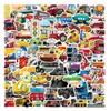 100 carro de brinquedo infantil educação infantil adesivos cognitivos copo de água Notebook vidro telefone caso adesivos atacado