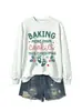 HORNEANDO MÁS QUE Tienda independiente de Amazon eBay moda casual sudadera de cuello redondo para mujer comercio exterior