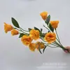 Eustoma grandiflorum 3 cabezas 6 cabezas platycodon grandiflorum paquete platycodon grandiflorum decoración del hogar boda diseño de sala de bodas guía de camino flores de seda hechas a mano