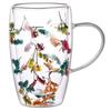 Taza de vidrio de borosilicato de alto valor de color, vidrio multiestilo, vidrio de doble capa, taza para leche, café, bebidas, taza de té