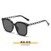 Gafas de Sol Polarizadas Gm con Patillas de Cadena Metálica, Protección Solar, Protección UV, Sensación de Alta Gama, Gafas de Sol para Conducir