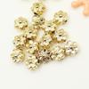 Bolsa 18K ouro antigo flor de ameixa abóbora contas contas de lanterna diy joia pulseira colar acessórios material