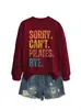 Lo siento no puedo pilates adiós Amazon eBay estación independiente moda casual sudadera de otoño invierno para mujer