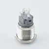 19 mm con Anillo de Luz, Restablecimiento de Cabeza Plana, Interruptor Metálico, 5 Pines, Impermeable, Base para Cable Soldable/de Ensamblaje