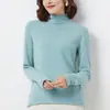Venta al por mayor transfronteriza Primavera, Otoño e Invierno Nuevo Cuello Redondo Borde Enrollado Mujer Manga Larga Tejido Suelto Adelgazante Camiseta Base Superior