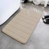 Alfombra de Piso de Terciopelo Coral Acolchada a Rayas Transfronteriza Fabricante Venta al por Mayor Alfombras de Baño Antideslizantes Entrega Inmediata Temu Amazon