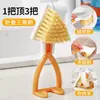 Escova para Cantos Triangulares, Escova de Chão de Banheiro Empilhável, Escova de Limpeza para Ralos de Banheiro Domésticos, Escova de Limpeza com Cerdas Rígidas para Cozinha