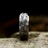 Guerrero de Acero nuevo anillo giratorio de acero inoxidable al por mayor europeo y americano retro Ojo del Diablo anillo de titanio para hombre