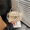 Bolso Tote Pequeño Exquisito Súper Caliente para Mujer 2026 Nuevo Verano Popular Bolso de Hombro Único con Lunares Bolso Cuadrado Pequeño para Viajes Diarios Cruzado