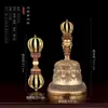 Adornos de campana y cetro vajra estilo Tíbet, vajras de cinco y nueve puntas, campanas artesanales nepalíes, instrumentos rituales, artículos budistas del Tíbet