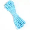 Paracord de Poliéster de Color Sólido Hilo Retorcido para Manualidades Colgante Cuerda para Ropa miu Accesorios Hechos a Mano Cuerda para Sombrero Material Cuerda Hilo de Cuerda