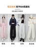 Calça de Moletom Feminina Off-White Estilo Americano Primavera e Outono 2025 Nova Slim-Fit Jogger Casual Reta Solta com Forro de Lã