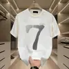 Camiseta de Manga Corta para Hombre de Alta Gama de Moda Verano 2025 Nuevo Estilo Ins Holgada Delgada Cuello Redondo Algodón Puro Fresca Top Tee