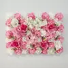 Fondo de Pared de Flores Artificiales Arreglo Floral para Fondo de Transmisión en Vivo de Influencer Hortensia Rosa Arreglo de Flores de Plástico para Sala de Transmisión en Vivo