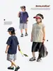 Pantalones Cortos Frescos para Niños Colección Verano 2026 Pantalones Deportivos Transpirables a la Rodilla para Niños Mayores Pantalones Cortos Casuales Modernos