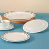 Plato Estilo Ins Avanzado Melamina Vajilla Disco Plato Plano Hogar Plato Hondo Plato para Comida Occidental Plato de Plástico