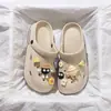 Zapatos para Mujer para Ponerse sobre Zapatos para Verano Ropa de Exterior 2025 Nuevo Estilo Domésticos de Interior de Suela Gruesa que Aumentan la Altura Antideslizantes Sandalias de Punta Cerrada