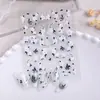 Adesivos de Unha Flor Branca Aurora Estilo Chinês 5D Em relevo Tridimensional Estilo Chinês Flor de Tinta Adesivos de Arte para Unhas Acessórios Sl Modelo