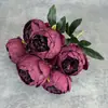 Simulación ramo de peonías de 7 cabezas diseño de escena de boda decoración del hogar transfronterizo hecho a mano flor de seda flor artificial adornos al por mayor