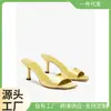 Nuevas Sandalias de Tacón Alto Estilo Europeo y Americano para Mujer de Verano, Material de Fibra Super, Versátiles y Adelgazantes, Estilo Caliente Transfronterizo Venta al por Mayor 51