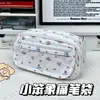 Lindo Estuche de Lona con Estampado de KT Cat de Gran Capacidad para Lápices para Niñas de Alto Valor para Secundaria