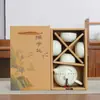 Juego de Té Kung Fu Portátil para Viaje Traje Regalos para el Hogar Juego Completo en Caja de Regalo Tetera Actividades Empresariales Regalos Regalos