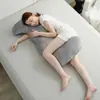 Almohada para Dormir para Cama, Almohada para Abrazar las Piernas para Niñas, Almohada para Dormir de Lado para Mujeres Embarazadas, Almohada Larga Tipo Tira para Hombres, Adulto, Extraíble y Lavable