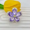 Aleación de Industria Pesada Hueca Diamante Flores de Cinco Pétalos Agujero Recto Cuentas Cadena de Teléfono Móvil DIY Colgante Llavero Accesorios de Bolígrafo con Cuentas