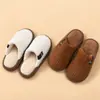 Pantuflas de algodón para mujer para otoño e invierno, de suela gruesa, antideslizantes, cálidas, de felpa, pantuflas de primavera y otoño para parejas y hombres.