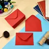 Papel de Carta Adhesivo Kraft de Color Pegamento de Saliva Estilo Occidental de Punto Transfronterizo Tarjeta de Felicitación en Blanco al por Mayor Set Retro