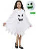 Capa Blanca Brillante de Fantasma para Niños de Halloween con Surtido Transfronterizo, Chal de Fiesta de Halloween, Disfraz de Performance