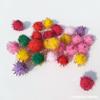 Bolas de Purpurina de Colores Mezclados, Bolas de Felpa de Poliéster, Bolas de Pelo Navideñas, Bolas de Seda Dorada, Accesorios de Bolas de Pelo Pequeñas Hechas a Mano para Jardín de Niños