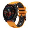 Para Jiaming Garmin fenix8 pulseira de silicone de duas cores oficial original fivela de aço inoxidável pulseira 22/26mm