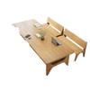 Escritorio sencillo de sala de estar de madera maciza completa, escritorio para computadora de empresa, mesa larga, escritorio para aprendizaje y lectura en casa, escritorio para escribir
