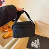 Bolsa Simples de Cor Lisa Versátil de Um Ombro Nova Moda Casual Transversal para Mulheres Trabalho Deslocamento Celular Porta-Moedas Tendência