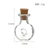 Artesanía Hecha a Mano DIY Creativa Botella de Corcho Forma Especial Botella de Vidrio para Manualidades 1ml Mini Botella de los Deseos Botella de Deriva