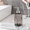 Botella de Gel Hidroalcohólico Tipo Prensa, Botella de Plástico para Ducha, Botella Dispensadora de Alta Gama y Elegante para Ducha y Champú para Baños de Hotel