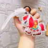 Llavero del Año del Caballo Colgante de Cuero para Riqueza Instantánea, Estilo Chino de Moda Zodiaco Creativo Pequeño Regalo, Decoración para Llavero de Coche Venta al por Mayor