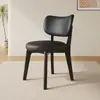 Cadeira de Jantar em Madeira Maciça Casa Moderna Estilo Creme Cadeira Estofada Banqueta de Jantar Hotel Negociação Leve Luxo Encosto Cadeira de Jantar
