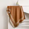 Atmósfera Transfronteriza Europea y Americana Empalme Estampado de Leopardo Engrosado Cálido Bufanda de Moda Temperamento para Habitación con Aire Acondicionado Japonés y Coreano Venta al por Mayor