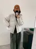 Jaqueta curta de plumas feminina, novo estilo coreano, espessa e quente para o inverno, adequada para mulheres baixinhas, 95% plumas de pato branco, jaqueta puffer com gola alta