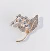 Broche Nuevo Estilo Coreano Corsage de Pedrería Aleación Galvanizada con Preservación del Color Accesorios para Ropa de Mujer Fabricante Broche Hecho a Mano Transfronterizo