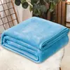Manta lisa de flanela, quente para outono e inverno, manta de fleece coral, adequada para uso como manta de ar condicionado, manta de piquenique ou aquecedor de pernas