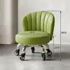Banqueta Giratória Doméstica com Encosto, Banqueta Pequena com Rodas, Banqueta Baixa, Banqueta Redonda, Banqueta de Preenchimento de Costura, Banqueta Móvel, Banqueta de Aprendizagem Infantil