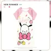 Pijama Feminino Verão Manga Curta Fino Desenho Animado Pequeno Fresco Fofo Estilo Ins Solto Camisola Doce Estudante Roupas de Casa