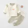 Conjunto Separado para Bebé Otoño Invierno Calidez Clase A Unisex Ropa Interior Acolchada para Bebé Cintura Alta Protección de Barriga No Necesita Quitarse Ropa de Otoño Pantalones de Otoño
