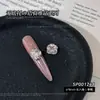 Decorações para unhas com strass em formato de ovo de pombo cúbico de zircônia sem fundo, deslumbrantes esferas de strass em formato de coração e quadrado com efeito de açúcar gelado para nail art