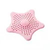 Creativa estrella de cinco puntas fregadero de cocina anti-obstrucción filtro de baño red estrella de mar silicona desagüe de piso material TPR